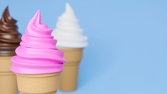 포토 JPG 해외이미지 백그라운드 종류 사람없음 3D 다양 콘아이스크림 소프트아이스크림 카피스페이스 해외포토 다수 아이스크림 공백 디지털합성 파일형식 이미지허브