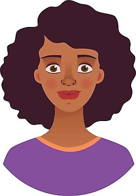 EPS 해외이미지 캐릭터 디자인 여자 감정 얼굴 일러스트 사람 10대 머리 검은색 플랫 만화 아바타 표현성 해외일러스트 일러캐릭터 컬러 청소년 신체부위 파일형식 벡터 이미지허브