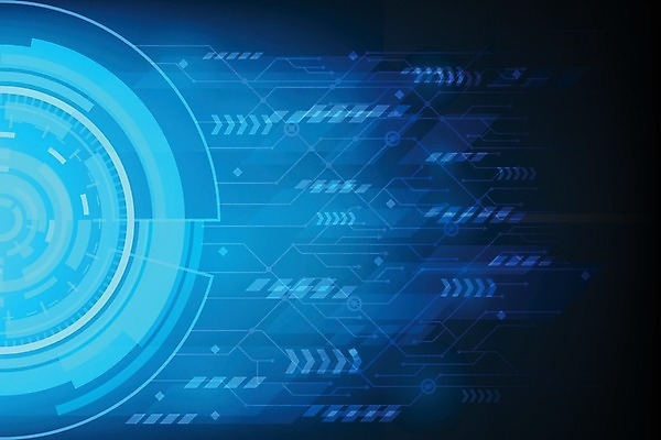 EPS 해외이미지 일러스트 사람없음 그래픽 파란색 빛 디지털 네트워크 공학 UI 레이더 인터페이스 가상 해외일러스트 교육 컬러 파일형식 벡터 이미지허브