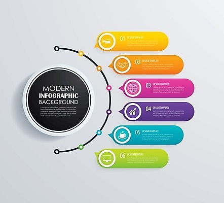 EPS 해외이미지 디자인 일러스트 비즈니스 사람없음 디지털 인포그래픽 정보 연결 진행 엘리먼트 타임라인 해외일러스트 파일형식 벡터 이미지허브