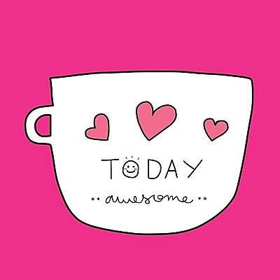 EPS 해외이미지 손글씨 디자인 행복 커피 분홍색 컨셉 일러스트 타이포그라피 글자캘리그라피 사람없음 하트 커피잔 해외일러스트 모양 문자 감정 음료 컬러 캘리그라피 잔 파일형식 벡터 이미지허브