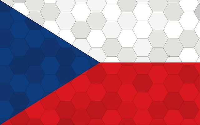 EPS 해외이미지 디자인 배너 유럽 문화 여행 백그라운드 일러스트 추상 미래 그래픽 빨간색 파란색 줄무늬 손상 흰색 깃발 심볼 사인 그림 육각형 체코 직사각형 애국심 벌집 고립 독립 전국 해외일러스트 도형 나라 컬러 컨셉 무늬 파일형식 벡터 이미지허브