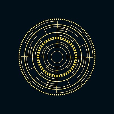 EPS 해외이미지 일러스트 사람없음 디지털 사이버 UI 인터페이스 SF 해외일러스트 파일형식 벡터 이미지허브