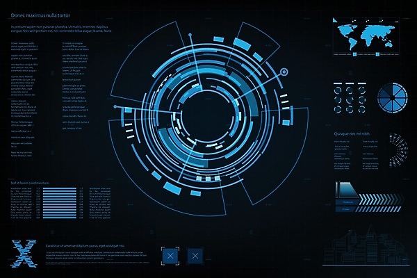 EPS 해외이미지 템플릿 일러스트 그래프 사람없음 그래픽 디지털 계기판 가상 해외일러스트 파일형식 벡터 이미지허브