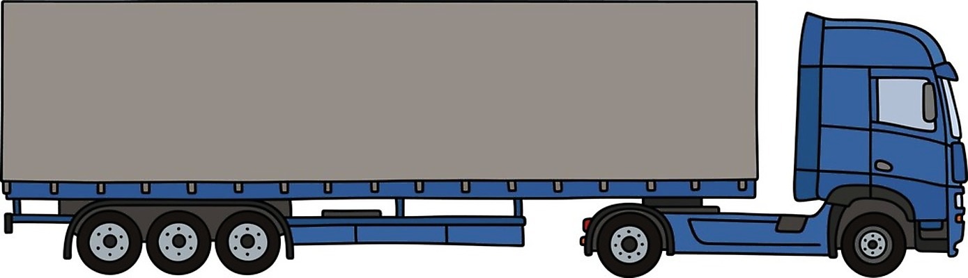 EPS 해외이미지 일러스트 교통시설 자동차 파란색 회색 덮개 큼 만화 캔버스 짐차 트레일러 모터 해외일러스트 육상교통 컬러 교통 뚜껑 크기 시설 파일형식 벡터 이미지허브