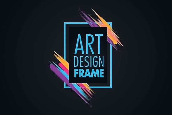 EPS 해외이미지 디자인 일러스트 붓터치 프레임 사람없음 그래픽 컬러풀 사각형 해외일러스트 도형 컬러 파일형식 벡터 이미지허브