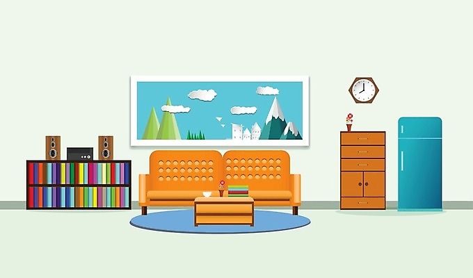 EPS 해외이미지 디자인 꽃 커피 벽 시계 가구 컨셉 오렌지 일러스트 창문 탁자 하늘 휴식 주택 실내 풍경 내부 목재 장식 책 컵 초록색 빛 소파 우주 꽃병 확성기 방 흰색 등불 램프 플랫 냄비 만화 오브젝트 라디오 리빙 스타일 해외일러스트 나무 식물 식기 음료 컬러 생활용품 의자 과일 재료 조명 건물 전자제품 솥 파일형식 벡터 이미지허브