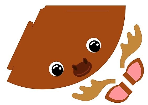 EPS 해외이미지 일러스트 사람없음 종이접기 원뿔 DIY 무스 전개도 해외일러스트 도형 종이 취미 접기 파일형식 벡터 이미지허브