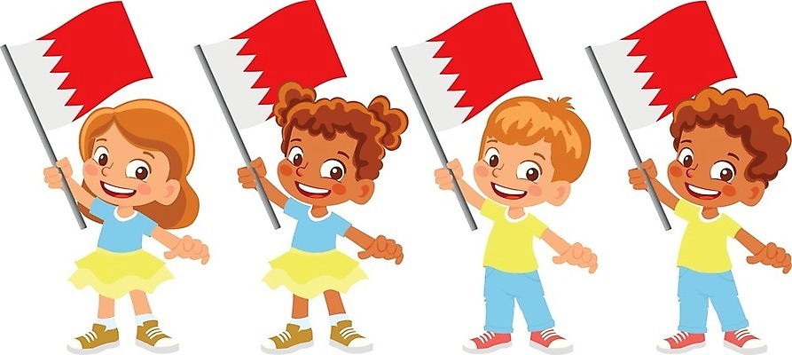 EPS 해외이미지 클립아트 손 배너 물결 어린이 일러스트 소년 깃발 심볼 바레인 해외일러스트 남자 중동 사람 신체부위 파일형식 벡터 이미지허브