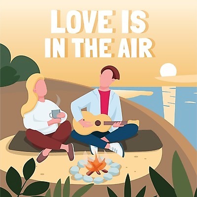 EPS 해외이미지 구름 여자 남자 포스터 바다 여행 잎 연주 일러스트 들기 앉기 성인 두명 컵 태양 반사 노을 듣기 기타 수증기 모닥불 즐거움 휴양지 성인만 해외일러스트 자연요소 식물 식기 감정 음악 모션 불 현악기 사람 장소 파일형식 벡터 이미지허브