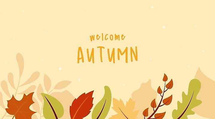 EPS 해외이미지 손글씨 단풍 일러스트 사람없음 노란색 가을 웰컴 가을배경 해외일러스트 계절 컬러 백그라운드 잎 파일형식 벡터 가을_계절 이미지허브