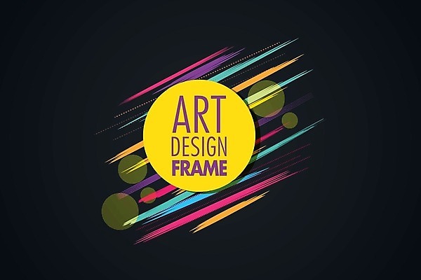 EPS 해외이미지 디자인 일러스트 붓터치 사람없음 그래픽 컬러풀 원형 기하학 해외일러스트 도형 컬러 무늬 파일형식 벡터 이미지허브