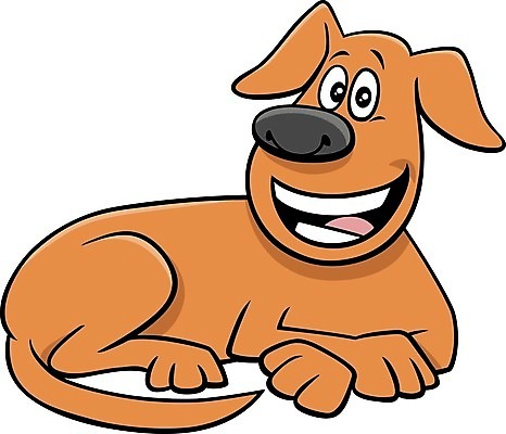 EPS 해외이미지 캐릭터 엎드리기 일러스트 사람없음 반려동물 갈색 귀여움 개 만화 해외일러스트 일러캐릭터 동물 컬러 컨셉 포유류 모션 파일형식 벡터 이미지허브