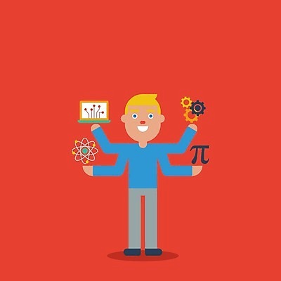 EPS 해외이미지 남자 과학 백그라운드 일러스트 한명 사람 성인 공학 성인남자한명만 해외일러스트 1 교육 남자한명만 성인남자만 파일형식 벡터 이미지허브