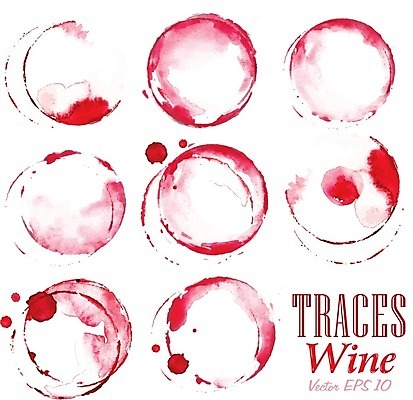 EPS 해외이미지 일러스트 자국 수채화 사람없음 와인 원형 손그림 해외일러스트 도형 주류 파일형식 벡터 이미지허브