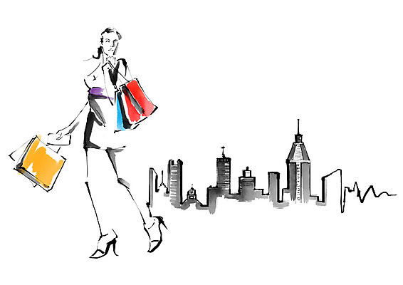 전신 PSD 여자 일러스트 캘리그라피 붓터치 한명 사람 빌딩 성인 쇼핑 쇼핑백 도시 번짐 성인여자한명만 국내일러스트 1 가방 건물 여자한명만 성인여자만 파일형식 효과