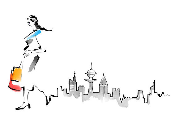 전신 PSD 여자 일러스트 캘리그라피 붓터치 한명 사람 빌딩 성인 쇼핑 쇼핑백 도시 번짐 성인여자한명만 국내일러스트 1 가방 건물 여자한명만 성인여자만 파일형식 효과