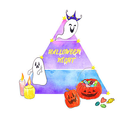 PSD 캐릭터 일러스트 촛불 사탕 사람없음 할로윈 삼각형 유령 젤리 잭오랜턴 국내일러스트 일러캐릭터 도형 초 디저트 파일형식