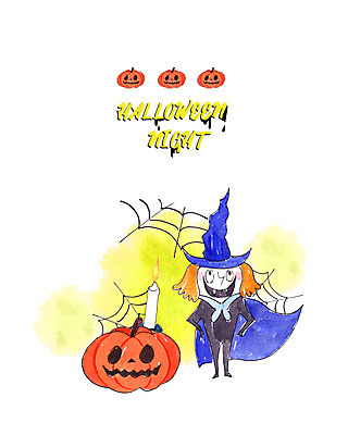 전신 PSD 캐릭터 남자 일러스트 촛불 한명 사람 성인 할로윈 마법사 거미줄 잭오랜턴 국내일러스트 일러캐릭터 1 초 파일형식