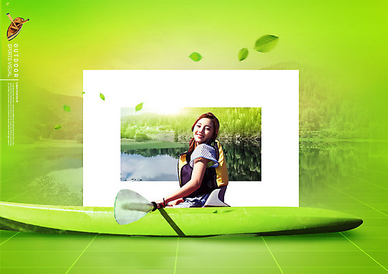 PSD 편집이미지 여자 한명 미소 사람 상반신 20대 성인 취미 옆모습 연두색 강 한국인 카약 구명조끼 성인여자한명만 이미지편집 1 뷰포인트 표정 동양인 청년 초록색 수상스포츠 구조용품 여자한명만 성인여자만 파일형식