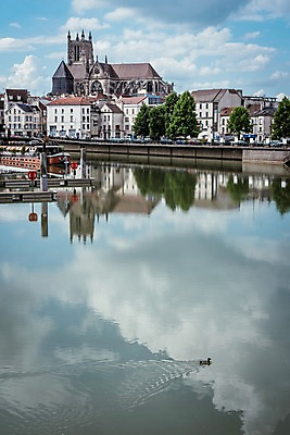 포토 JPG 주간 구름 한마리 해외풍경 유럽 유럽풍경 자연 하늘 오리 풍경 사람없음 야외 건물 강 반사 프랑스 국내포토 자연요소 1 해외 건축물 나라 조류 생태계 파일형식