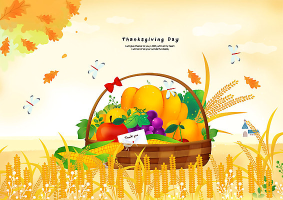 PSD 기독교 단풍 채소 과일 여러마리 일러스트 사람없음 교회 바구니 가을 잠자리 가득함 추수감사절 벼이삭 국내일러스트 계절 종교 다수 곤충 잎 종교건축 건물 이삭 파일형식
