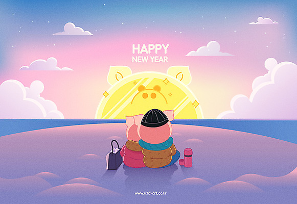 구름 커플 바다 두마리 일러스트 앉기 해변 사람없음 태양 일출 핸드백 돼지 해피뉴이어 돼지캐릭터 기해년 국내일러스트 AI파일 자연요소 동물캐릭터 2 가방 포유류 관계 모션 노을 새해인사 파일형식 벡터 2019년