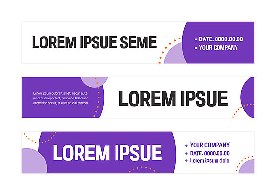 템플릿 배너 배너템플릿 가로배너 사각프레임 사람없음 보라색 물방울무늬 현수막 원형 배너세트 AI파일 도형 컬러 무늬 프레임 가로 세트 사각형 파일형식 벡터