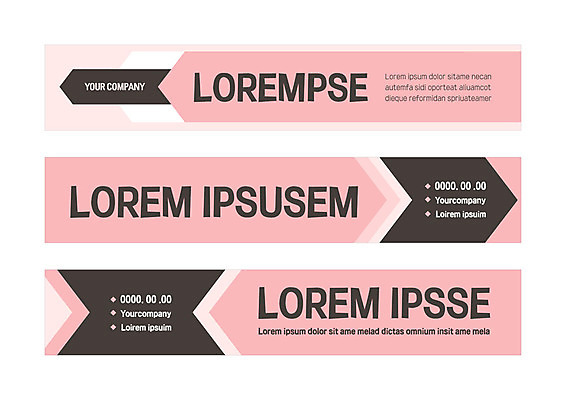 템플릿 배너 배너템플릿 가로배너 화살표 분홍색 사각프레임 사람없음 현수막 배너세트 AI파일 컬러 프레임 가로 세트 사각형 파일형식 벡터