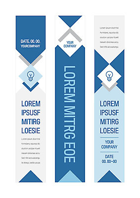 템플릿 배너 배너템플릿 세로배너 전구 아이디어 사각프레임 사람없음 파란색 현수막 마름모 배너세트 AI파일 도형 컬러 컨셉 프레임 세로 세트 사각형 파일형식 벡터