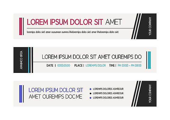 템플릿 배너 배너템플릿 가로배너 선 비즈니스 사각프레임 사람없음 빨간색 파란색 검은색 현수막 배너세트 AI파일 컬러 프레임 가로 세트 사각형 파일형식 벡터