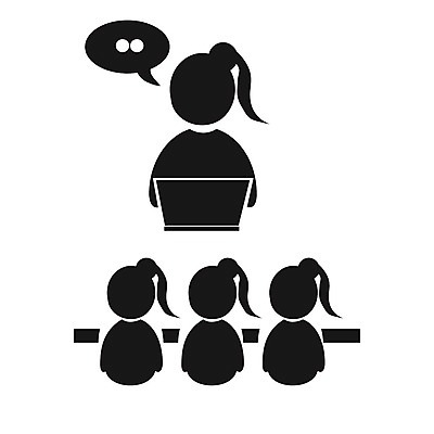 EPS 해외이미지 여자 실루엣 일러스트 비즈니스 학교 회의 사람 픽토그램 검은색 업무 발표 플랫 토론 강의 심볼 직원 사인 인터페이스 해외일러스트 교육 컬러 촬영기법 작업 파일형식 벡터 이미지허브