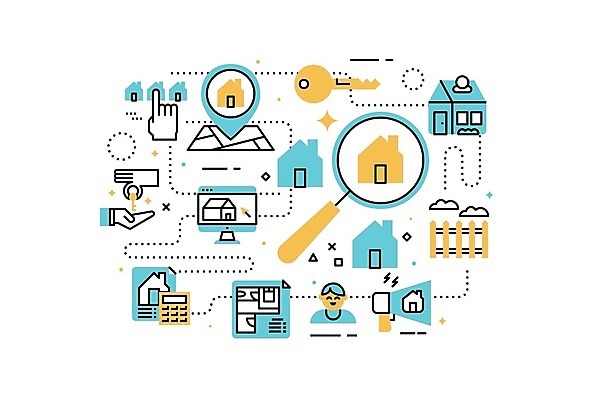 EPS 해외이미지 디자인 배너 일러스트 열쇠 아파트 주택 사람없음 건물 금융 사무실 재산 플랫 구매 중개인 투자 대출 렌탈 해외일러스트 직업 건축물 비즈니스 경제 쇼핑 파일형식 벡터 이미지허브