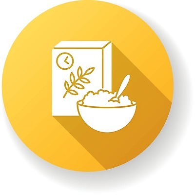 EPS 해외이미지 클립아트 디자인 잡화 음식 조각 다이어트 일러스트 아침 건조 사람없음 노란색 식사 원형 사발 플랫 아침식사 상품 낟알 시리얼 밀 유기농 패키지 내추럴 점심식사 뮤즐리 오트밀 채식주의자 비건 해외일러스트 주간 도형 웰빙 컬러 곡류 건강 사기그릇 채식 파일형식 벡터 귀리 이미지허브