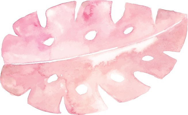 EPS 해외이미지 식물 잎 일러스트 붓터치 수채화 사람없음 그림 번짐 해외일러스트 파일형식 벡터 효과 이미지허브