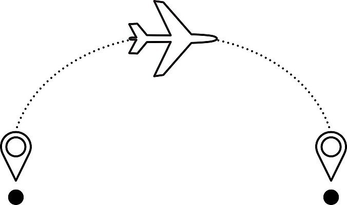 EPS 해외이미지 여행 일러스트 교통시설 비행기 대패 루트 충고 해외일러스트 교통 항공교통 대중교통 시설 파일형식 벡터 이미지허브
