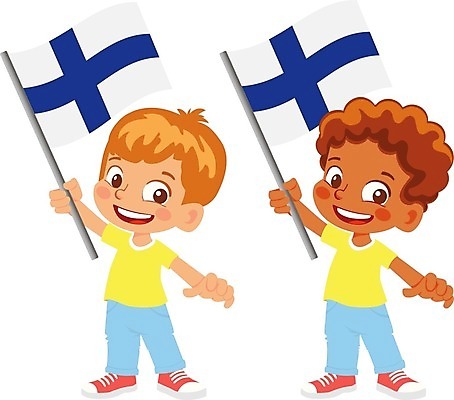EPS 해외이미지 손 배너 물결 어린이 일러스트 핀란드 소년 깃발 심볼 해외일러스트 남자 북유럽 사람 신체부위 파일형식 벡터 이미지허브