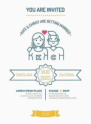 EPS 해외이미지 커플 여자 남자 리본 결혼 라인일러스트 일러스트 결혼식 어깨동무 상반신 성인 두명 하트 청첩장 성인만 해외일러스트 모양 포즈 관계 카드_감사 사람 이벤트 파일형식 벡터 이미지허브