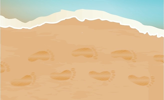 EPS 해외이미지 선 모래 바다 백그라운드 일러스트 발 표시 조류 휴가 미술 그래픽 물 여름 모래사장 거품 가장자리 발자국 그림 단계 양발 해일 해외일러스트 자연요소 동물 계절 자국 문화예술 신체부위 둘레 자연재해 파일형식 벡터 이미지허브