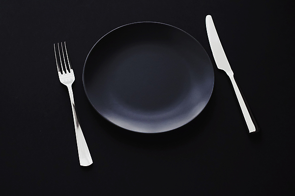 포토 JPG 해외이미지 접시 포크 사람없음 검은색 나이프 심플 미니멀 해외일러스트 해외포토 식기 컬러 칼 파일형식 이미지허브