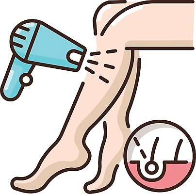 EPS 해외이미지 일러스트 신체부위 뷰티 피부관리 레이저수술 왁스 왁싱 위생관리 제모 제모용품 왁스스트립 모낭 해외일러스트 관리 사람 파일형식 벡터 이미지허브