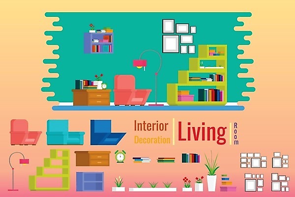 EPS 해외이미지 식물 디자인 꽃 벽 가구 백그라운드 컨셉 의자 일러스트 비즈니스 장신구 창문 베개 탁자 선반 바닥 아파트 주택 직장 실내 내부 그래픽 장식 책 소파 우주 꽃병 텔레비전 카펫 방 램프 커튼 플랫 클래식 냄비 그림 리빙 스타일 해외일러스트 생활용품 회사 침구 조명 건물 전자제품 솥 파일형식 벡터 이미지허브