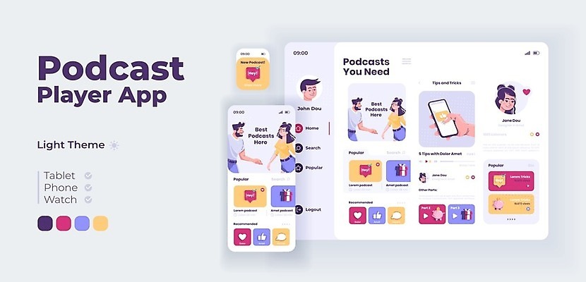 EPS 해외이미지 템플릿 캐릭터 디자인 배너 인터넷 일러스트 모바일 그래픽 빛 세트 알약 스크린 웹 흰색 플랫 어플리케이션 만화 손목시계 레이아웃 오디오 페이지 추천 온라인 동영상 단상 멀티미디어 조립 UI 블로거 업데이트 인기 인터페이스 테마 플레이어 목업 사용자 방식 해외일러스트 일러캐릭터 시계 컬러 장신구 전자제품 약 파일형식 벡터 의학 이미지허브