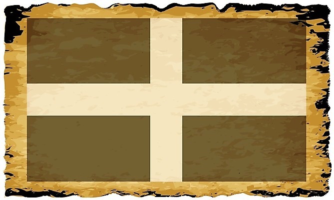 EPS 해외이미지 종이 백그라운드 일러스트 영국 잉글랜드 미술 그래픽 갈색 검은색 깃발 기록 그림 고립 양피지 옛날 콘월 해외일러스트 유럽 컬러 문화예술 파일형식 벡터 이미지허브