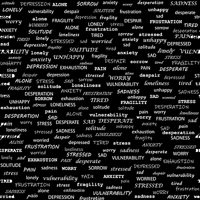 포토 JPG 해외이미지 알파벳 감정 종이 백그라운드 컨셉 패턴 일러스트 캘리그라피 텍스트 벽지 추상 스트레스 피곤 타이포그라피 사람없음 단어 세트 검은색 고통 슬픔 흰색 좌절 고독 편지 심볼 사인 고민 걱정 긴장 우울증 포장소품 혼자 해외일러스트 문자 영어 컬러 무늬 포장 질병 오브젝트 포장재료 파일형식 이미지허브