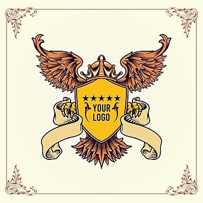 EPS 해외이미지 모양 디자인 일러스트 추상 왕관 프레임 사람없음 화려 클래식 심볼 복고 방패 바로크 해외일러스트 컨셉 무늬 파일형식 벡터 이미지허브