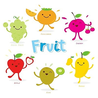 EPS 해외이미지 캐릭터 일러스트 포도 키위 감 들기 사람없음 체리 사과 망고 해외일러스트 일러캐릭터 과일 모션 열대과일 파일형식 벡터 이미지허브