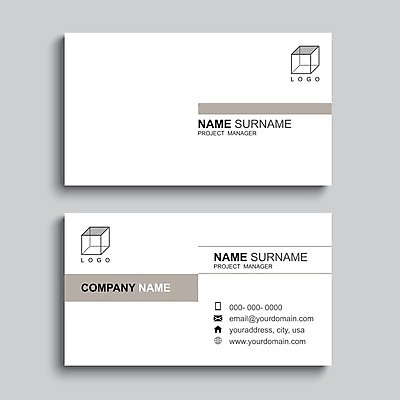 EPS 해외이미지 디자인 일러스트 명함 사람없음 세트 갈색 흰색 정사각형 심플 테마 스타일 해외일러스트 도형 컬러 파일형식 벡터 이미지허브