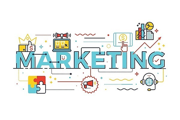 EPS 해외이미지 디자인 영어 하늘색 일러스트 그래프 타이포그라피 사람없음 노트북 헤드셋 확성기 퍼즐조각 손모양 마케팅 해외일러스트 모양 문자 조각 음향기기 파란색 전자제품 헤드폰 퍼즐 파일형식 벡터 손_신체부위 이미지허브