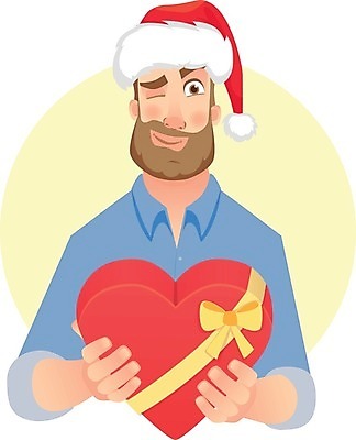 EPS 해외이미지 커플 여자 크리스마스 일러스트 수염 선물 사람 빨간색 상자 산타클로스 놀람 축하 잡기 비즈니스맨 캡모자 클라우스 해외일러스트 모자_잡화 기념일 남자 감정 컬러 컨셉 비즈니스 관계 모션 표정 직장인 파일형식 벡터 이미지허브
